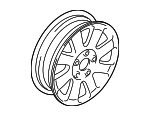 4W4Z1007GA - Suspension: Wheel, Alloy for Lincoln: LS Image