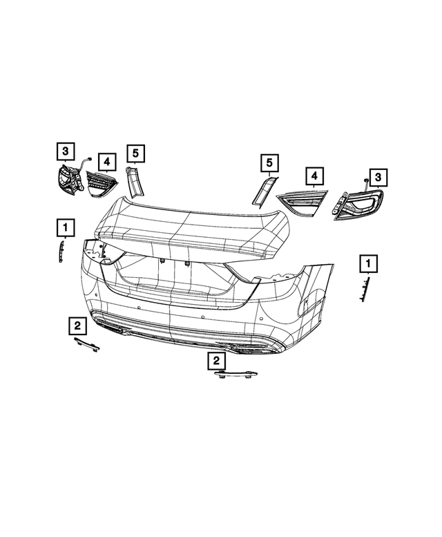 68110374AA - : Fascia Reflector, Right for Mopar Image