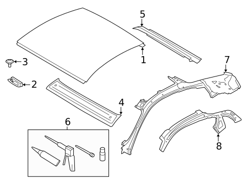 Roof & Components for 2022 Porsche 718 Cayman #0