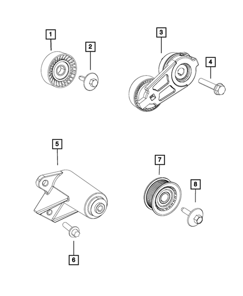 Pulleys and Related Parts for 2017 Jeep Grand Cherokee #0
