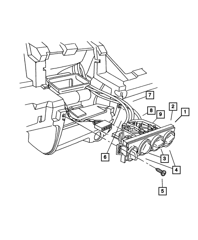 4885391AB - Air Conditioning &amp; Heater: Mode Cable, Air Conditioning for Mopar Image
