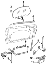 3534885 - : Door Glass Seal Strip for GM Image