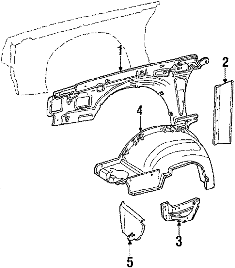 Inner Components for 1987 Pontiac Grand Prix #1