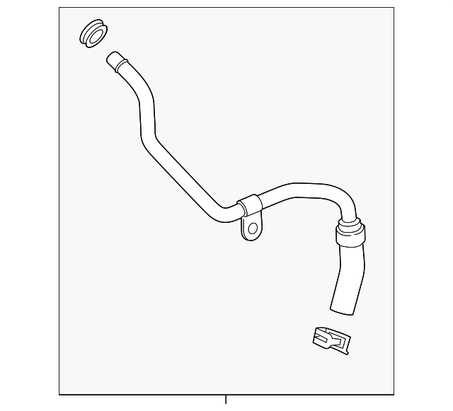 Engine Oil Cooler Inlet Pipe with Hose, Clamps, and Cap 12662673 | Shop ...