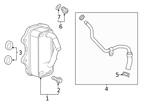 Engine Oil Cooler for 2020 Chevrolet Blazer #0