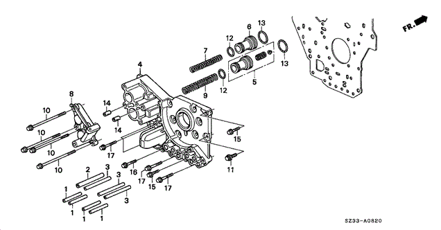 AT Accumulator Body for 1997 Acura RL #0