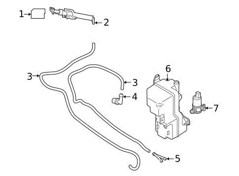 Washer Components for 2023 Volvo C40 Recharge #0
