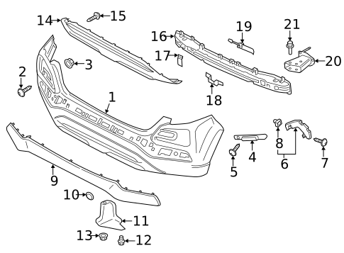 Bumper & Components - Rear for 2021 Hyundai Kona #0