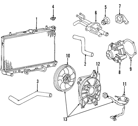 Water Pump for 2009 Hyundai Elantra #1