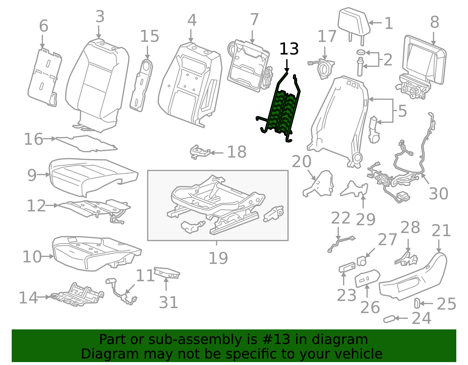 80947 Spring 2020-2026 GM Support Spring 84800797 GM | GMPartsDirect.com