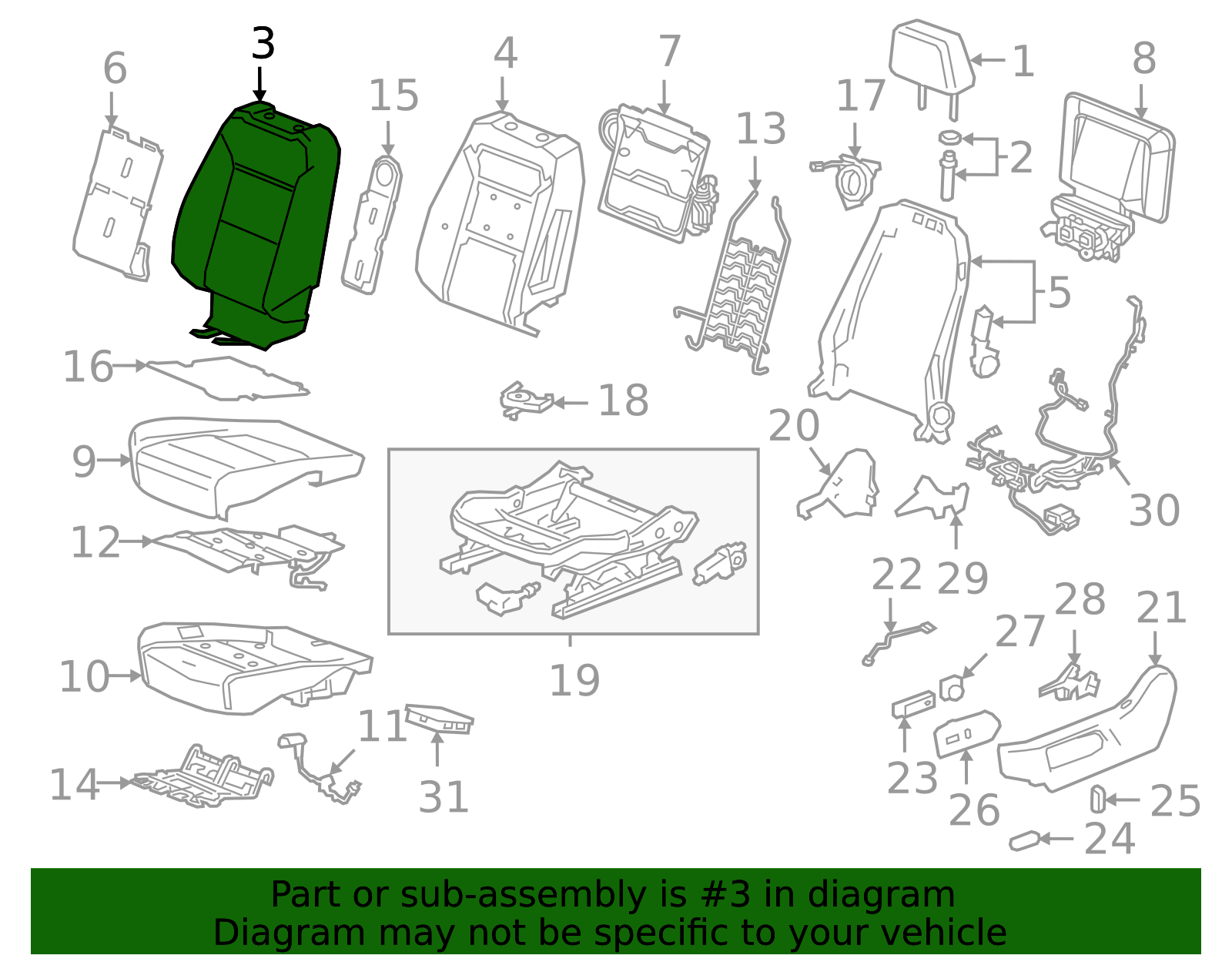Seat Back Cushion Cover – OEM Look, Protected Support | AutoNation Parts
