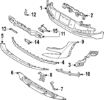 86672XG000BKL - : Lower Cover for Kia: EV6 Image