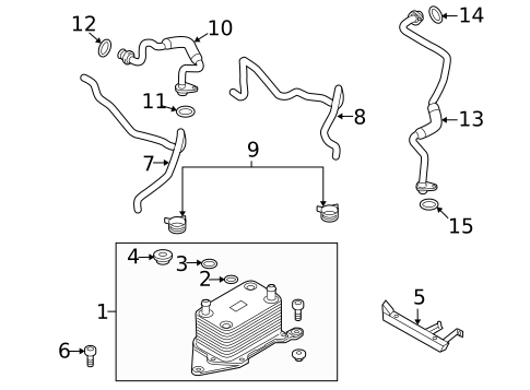 Oil Cooler for 2008 Audi R8 #0