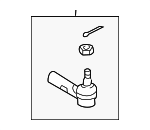 4504609190 - Steering: Outer Tie Rod for Toyota: Matrix Image