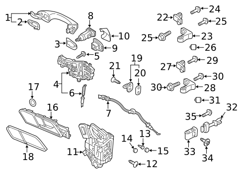 Lock & Hardware for 2021 Volkswagen Jetta | OEM Parts Online