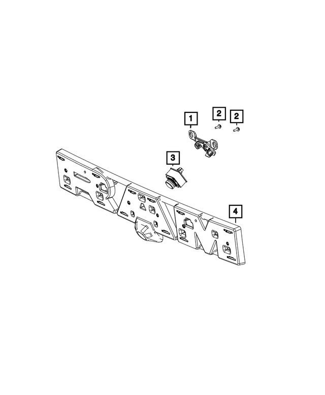 68597717AB - Electrical: Camera Bracket for Mopar Image