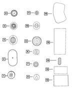 5160307AB - Body Sheet Metal Except Doors: Body Plug for Chrysler: 200, Sebring | Dodge: Avenger, Caliber, Dart, Durango, Journey | Jeep: Cherokee, Compass, Grand Cherokee, Grand Cherokee WK, Grand Wagoneer, Patriot, Wagoneer, Wagoneer S Image