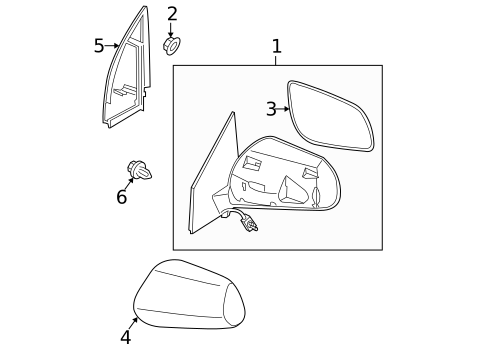 Outside Mirrors for 2014 Nissan Rogue Select #0
