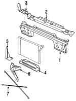 10156367 - Cooling System: Radiator Support for Chevrolet: Camaro | Pontiac: Firebird Image