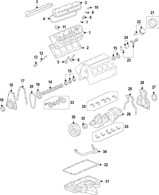 12629049 - Engine: Cylinder Head for GM Image