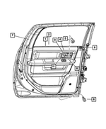 1VY571U7AH - Interior Trim: Rear Door Trim Panel, Left for Mopar Image