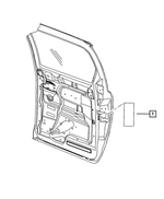 4894097AB - Labels All Vehicle Locations: Child Protection Lock Label, Rear for Mopar Image