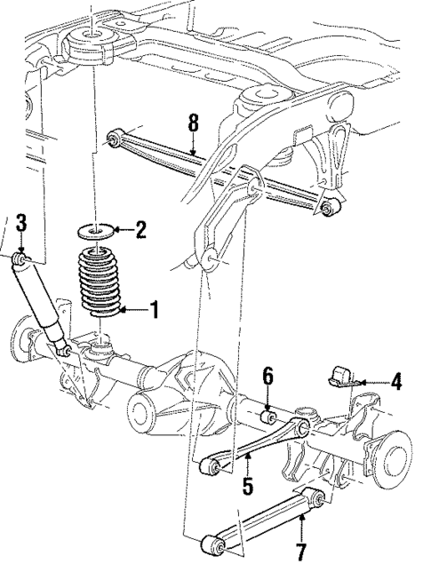 Rear Suspension for 1998 Lincoln Navigator #1