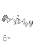 68320973AL - Rear Axle; Corporate 235 MM; Differential and Drive Line: Rear Complete Axle Assembly for Mopar Image