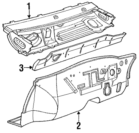Cowl for 1988 Ford Escort #1