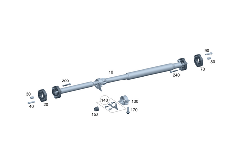 Propeller Shaft for 2022 Mercedes-Benz S500 #0