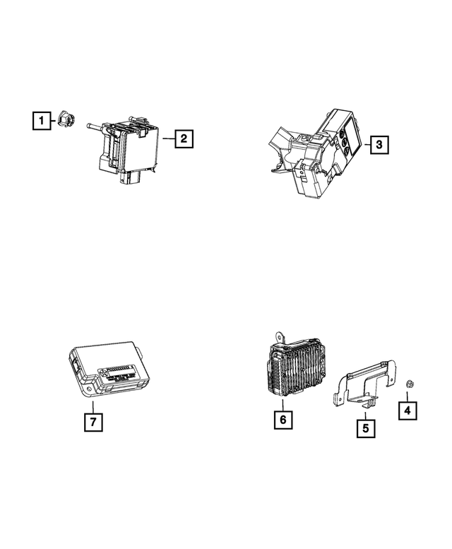 « 6106984AA – Electrical : Ecrou, Montage pour Mopar Image »