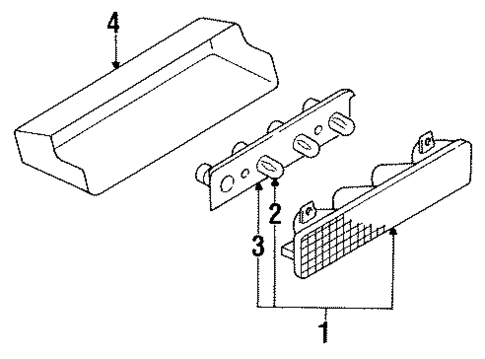 High Mount Lamps for 1992 Mitsubishi Montero #0