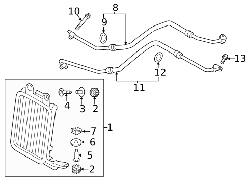 Oil Cooler for 2012 BMW X3 #0