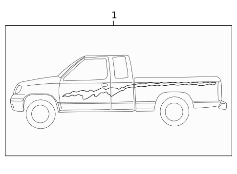 Stripe Tape for 2000 Nissan Frontier #0