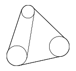 909160235683 - Cooling System: Alternator Belt for Toyota: Camry, Celica, RAV4 Image