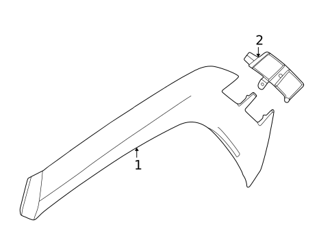 Exterior Trim - Quarter Panel for 2022 Hyundai Tucson #0