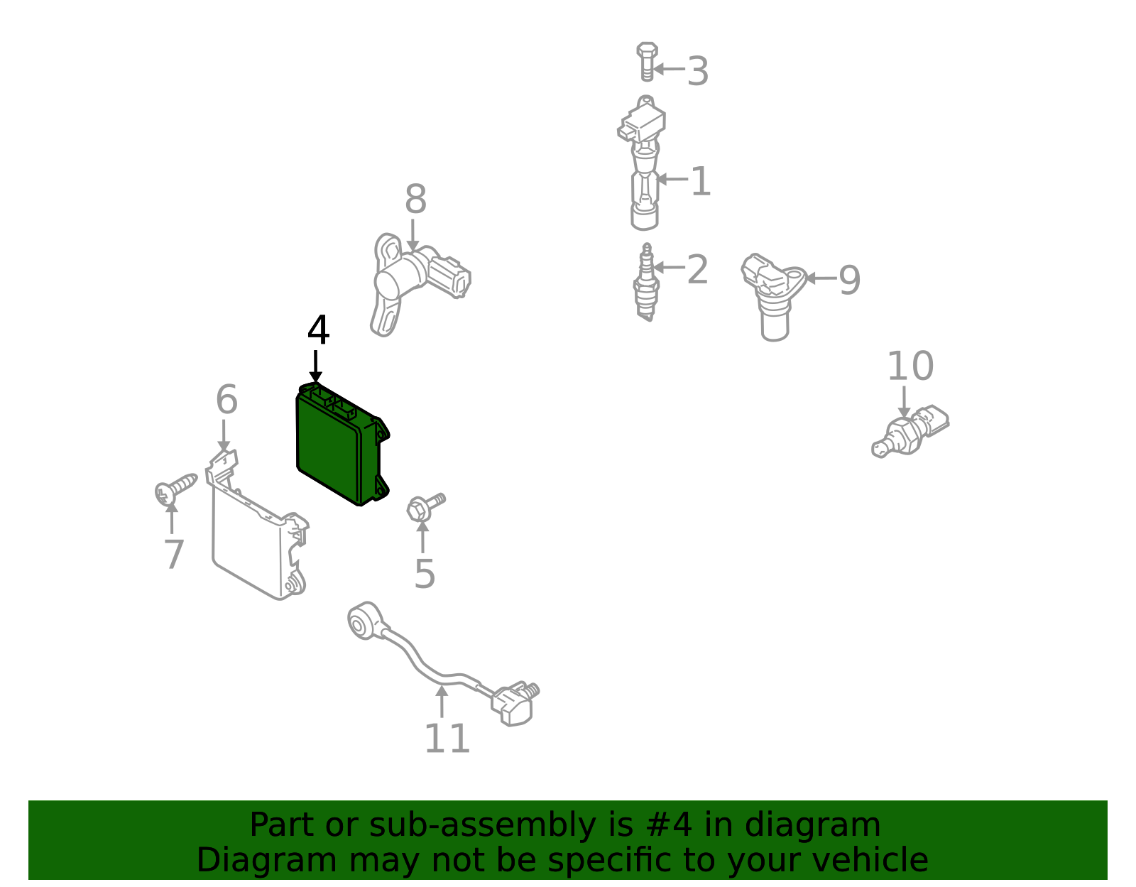 thumbnail image 2 of OEM Mazda Engine Control Module (ECM) Relay - JE16-18-811 - Fits 1991-2001 MPV & RX-7 2 of 3