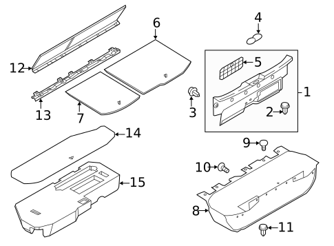 Interior Trim - Rear Body for 2012 Nissan Quest #0