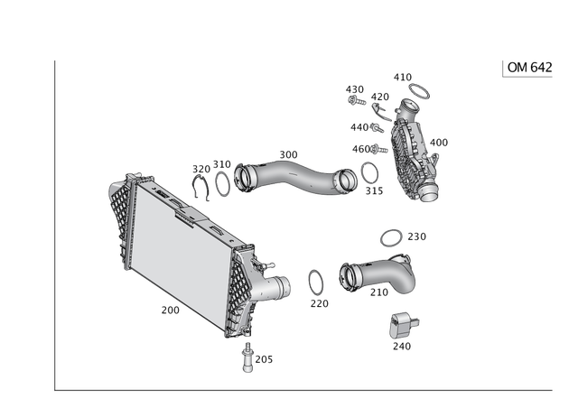 9912704 - Radiator: Ball Stud for Mercedes-Benz: GL350, GLS350d, ML350 Image image