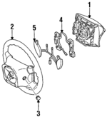 F7DZ3600AAC - Steering: Steering Wheel for Ford: Taurus | Mercury: Sable Image
