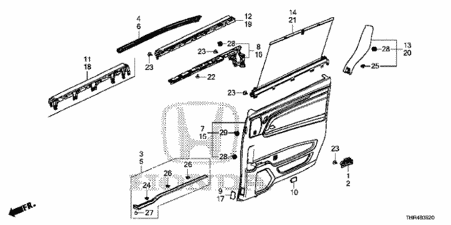 Slide Door Lining for 2019 Honda Odyssey #0