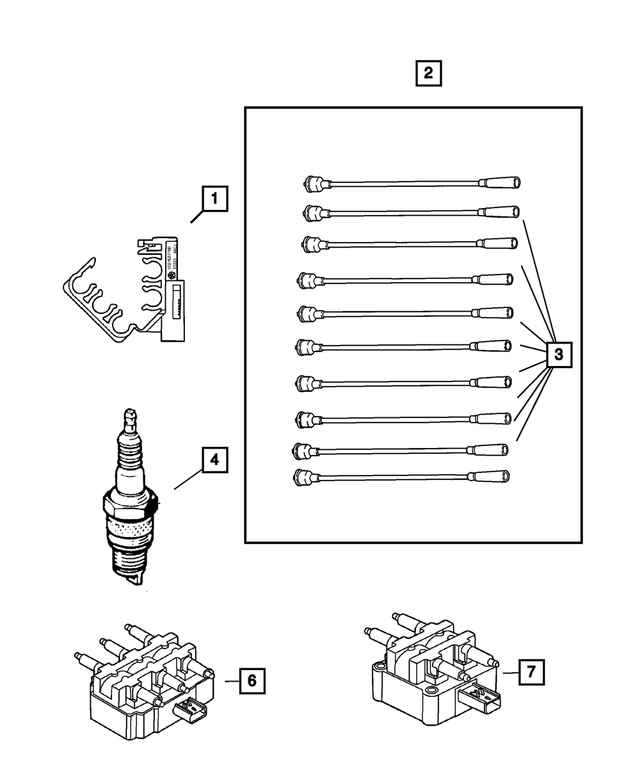 4763785 - Electrical: Spark Plug Wire for Mopar Image