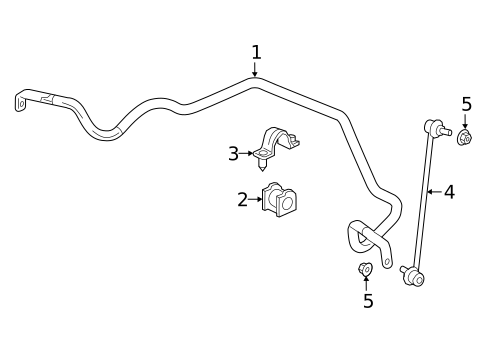 Stabilizer Bar & Components for 2022 Honda Passport #0
