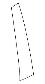 828183NF0A - Body: Black Out Tape for Nissan: LEAF Image