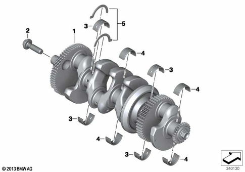 Crankshaft with Bearing for 2014 BMW-Motorrad S 1000 R #0