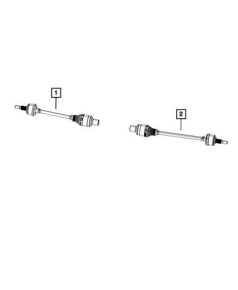 Rear Axle Shafts for 2020 Chrysler Pacifica #0