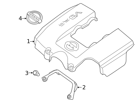 Engine Appearance Cover for 2013 Nissan NV3500 #0