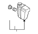 16585JG30A - Engine: Resonator Assembly for Nissan: Rogue, Rogue Select Image