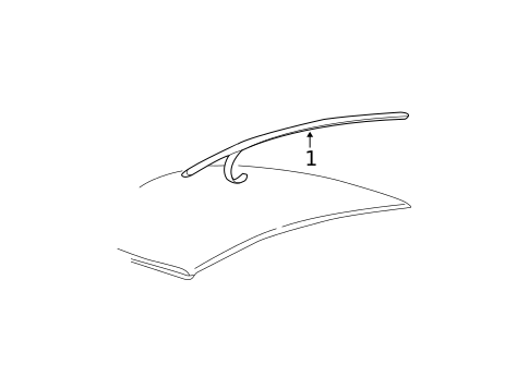 Exterior Trim - Roof for 2003 Ford Taurus #1