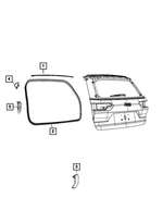 68465348AB - Doors, Door Mirrors and Related Parts: Close Out Panel, Right for Mopar Image